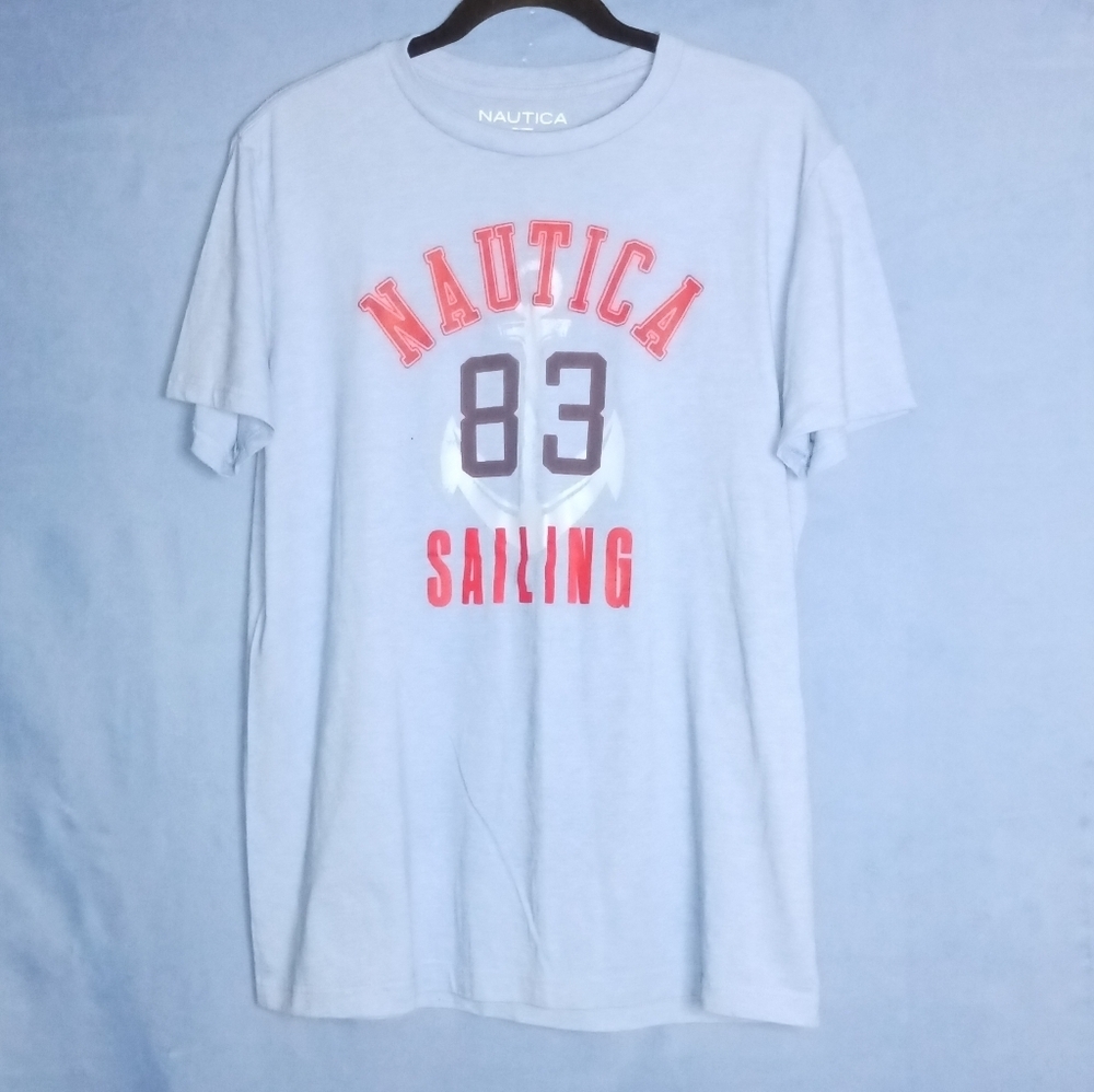 Nautica Sailing Anchor Graphic Tee M